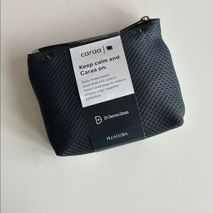 Caraa Black Mesh Toiletry Bag